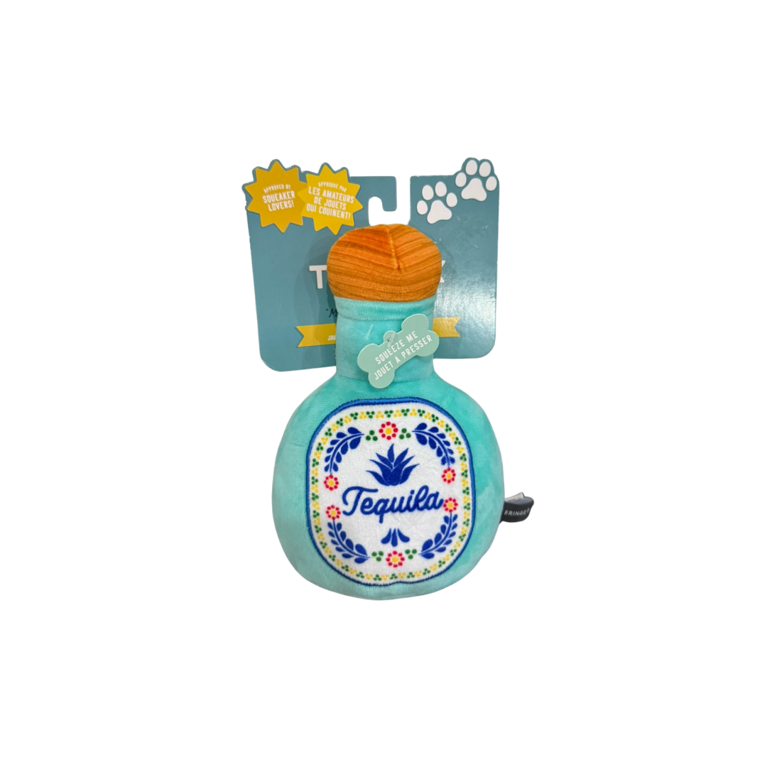 Juguete de Peluche para Perros con Diseño de Botella de Tequila