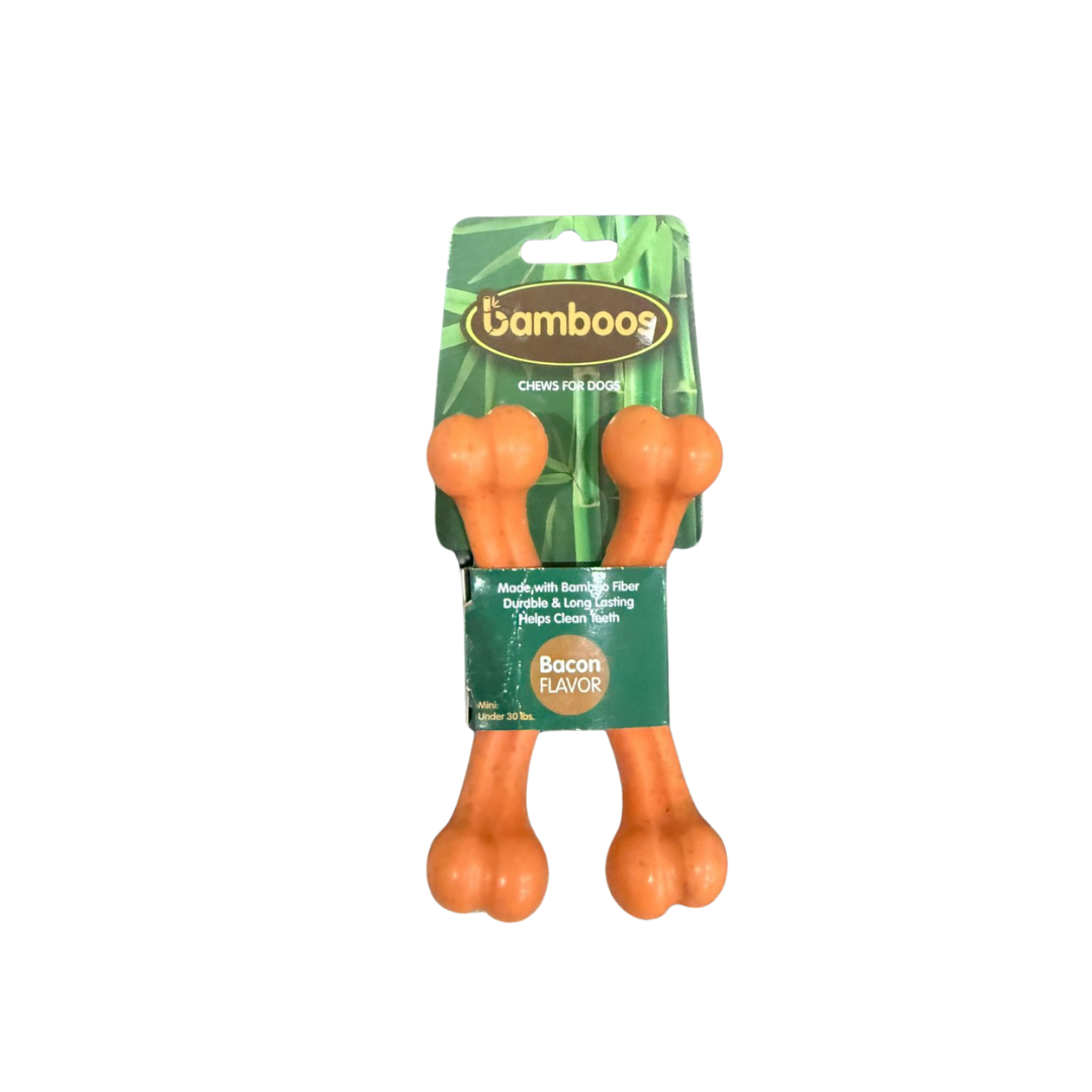 Bamboog Hueso de Nylon Sabor Tocino (Paquete 2 piezas)
